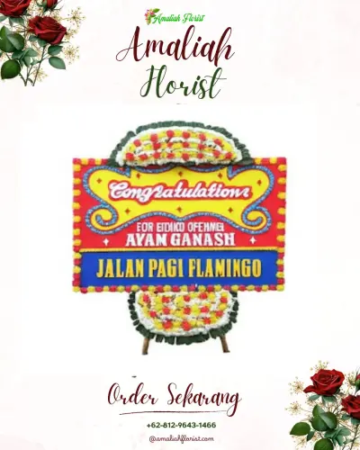 Bunga Papan Congratulation di Parak Gadang Timur